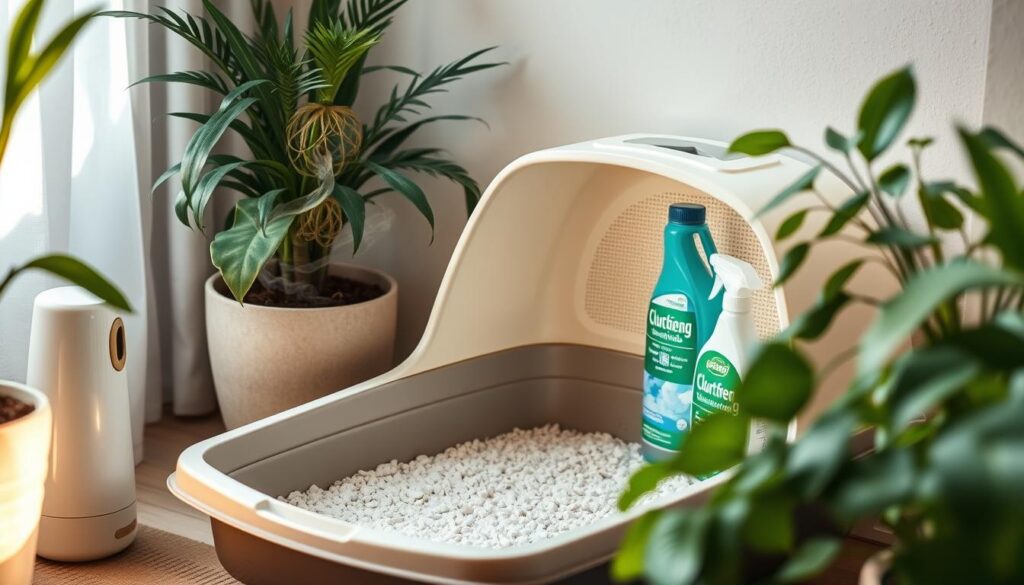 Controlling litter box odors