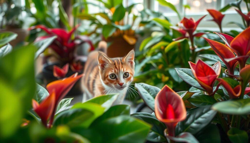 fittonia effects on cats