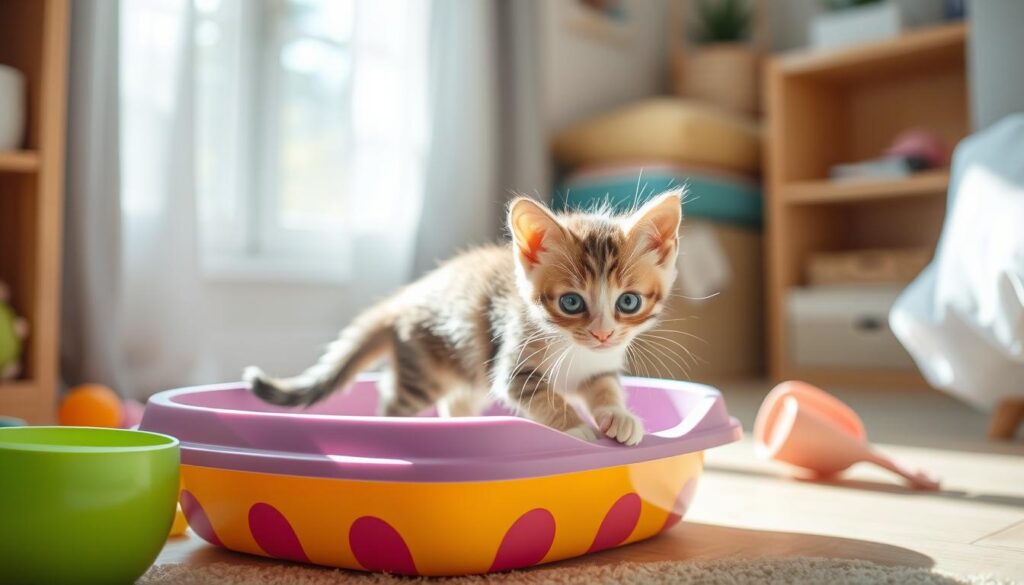 kitten litter box training